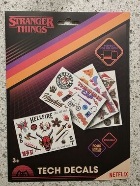 Stranger Things - Five Nights At Freddy's - Fuzzballs Reusable Tech Decals